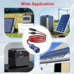 12FT Aviation Plug to Solar Panel Cable