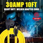 Telleglow 10ft 30A to 50A Welder Adapter Cord