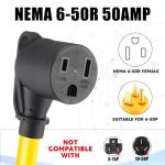 Telleglow 10ft 30A to 50A Welder Adapter Cord