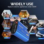 300W Pure Sine Wave Inverter with USB-C & AC Outlets