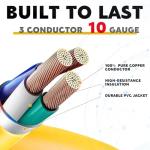 Telleglow 10ft 30A to 50A Welder Adapter Cord