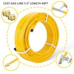 17FT Flexible Propane Gas Line Hose with Adapters
