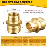 17FT Flexible Propane Gas Line Hose with Adapters