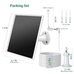 VERVERAY 6W Solar Panel for Ring & Wyze Cameras