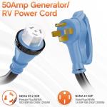50 Amp 15FT Heavy-Duty Generator Extension Cord
