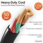 50 Amp 15FT Heavy-Duty Generator Extension Cord