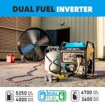 Pulsar 5250W Dual Fuel Inverter Generator Portable