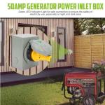 TIPHOPE 50A Weatherproof Generator Power Inlet Box