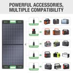 EBL 100W Portable Solar Charger for Camping
