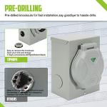 TIPHOPE 50A Weatherproof Generator Power Inlet Box