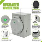 TIPHOPE 50A Weatherproof Generator Power Inlet Box