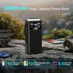 Feidyns 52800mAh Power Bank with 4 Cables