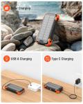 Sudrov 42800mAh Solar Power Bank with 4 Ports