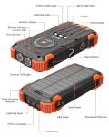 Sudrov 42800mAh Solar Power Bank with 4 Ports