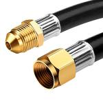 WADEO 12FT Propane Extension Hose with Fittings