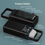 Feidyns 52800mAh Power Bank with 4 Cables