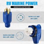 30A RV Marine Power Generator Adapter Cord
