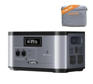 Portable Solar Generator 2048Wh Extra Lifepo4 Expansion Battery, FFPOWER B2000 AC MC4 Car Cables for OUKITEL BP2000 Power Station, Off-Grid for Power Outage Home Emergency Backup RV Essentials Camping