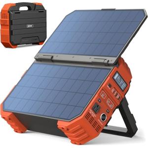 BROWAY 1000W Solar Generator with Built-in Panel