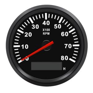 Geloo Waterproof Marine Tachometer Gauge for Boats