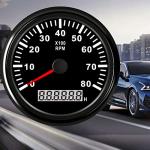 Geloo Waterproof Marine Tachometer Gauge for Boats
