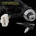 6 Wire Ignition Key Switch for Gas Generators