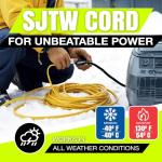 75ft Heavy Duty Waterproof Extension Cord 15A