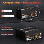 24V 100Ah LiFePO4 Battery for RV & Solar