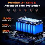 24V 100Ah LiFePO4 Battery for RV & Solar