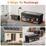 24V 100Ah LiFePO4 Battery for RV & Solar