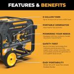 FIRMAN H03655 Dual Fuel Portable Generator - 4550W