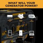 FIRMAN H03655 Dual Fuel Portable Generator - 4550W