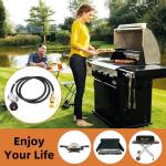 6ft Propane Hose with Regulator for Heaters, Grills