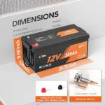 Litime 12V 280Ah LiFePO4 Deep Cycle Battery 2-Pack