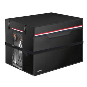 TENTVIA Outdoor Generator Cover,600D Heavy-Duty Oxford Fabric,Dustproof and Waterproof Protection for Generators, Suitable for Most 1500-15000W Generators.Black (Double-layer, 38''Lx28''Wx30''H)