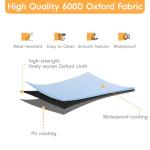 TENTVIA Outdoor Generator Cover,600D Heavy-Duty Oxford Fabric,Dustproof and Waterproof Protection for Generators, Suitable for Most 1500-15000W Generators.Black (Double-layer, 38''Lx28''Wx30''H)