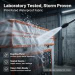 Generator Covers While Running,Generator Covers,28X20X20Inches,Top Can be Refuel, for 3000-5000W Frame Generator,900D+210D Double-Layer Fabric,With Tool Bag and Operable Window. Beige