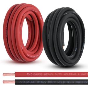 Shirbly 2/0 Gauge 40FT Battery Cable Set