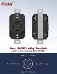 AIDA 20 Amp Twist-Lock Generator Outlet Receptacle