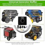 Heavy Duty Generator Exhaust Extension Silencer Kit