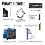 Westinghouse 5000W Super Quiet Dual Fuel Inverter Generator