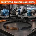 3VX325 Cogged V-Belt for Heavy-Duty Generators