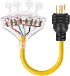 30 Amp to 15 Amp Generator Power Cord Adapter