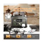 Portable Power Station 300W(Peak 500W), 288Wh (90,000mAh) Solar Generator with 110V Pure Sine Wave AC Outlet, lifepo4 Battery Portable Power Bank for Outdoor Camping, Traveling, and Emergencies