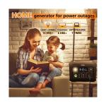 Portable Power Station 300W(Peak 500W), 288Wh (90,000mAh) Solar Generator with 110V Pure Sine Wave AC Outlet, lifepo4 Battery Portable Power Bank for Outdoor Camping, Traveling, and Emergencies