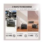 Portable Power Station 300W(Peak 500W), 288Wh (90,000mAh) Solar Generator with 110V Pure Sine Wave AC Outlet, lifepo4 Battery Portable Power Bank for Outdoor Camping, Traveling, and Emergencies