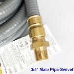 GRILLJOB 50FT Natural Gas Hose with Quick Connect