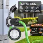 30A NEMA L14-30P Generator Plug with Cover