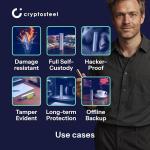 Cryptosteel® Seed12 Fireproof Waterproof Storage Case