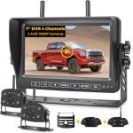 Wireless Backup Camera System with 2 1080P Cameras